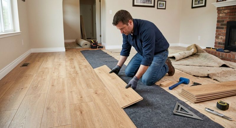 Laminate Floor Remodeling in Woodstock, GA