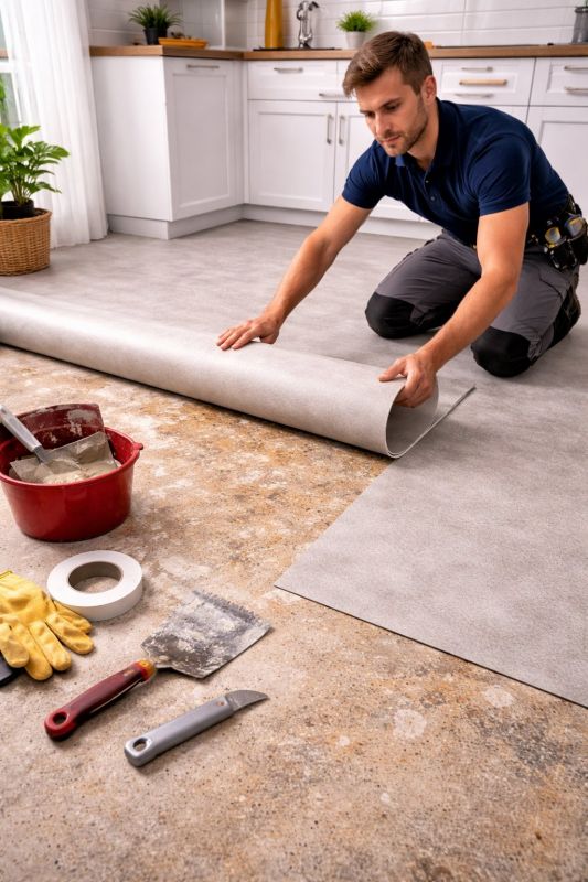 Linoleum Floor Installation in Cumming, GA