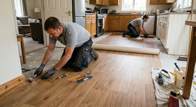 Linoleum Flooring Replacement in Woodstock, GA