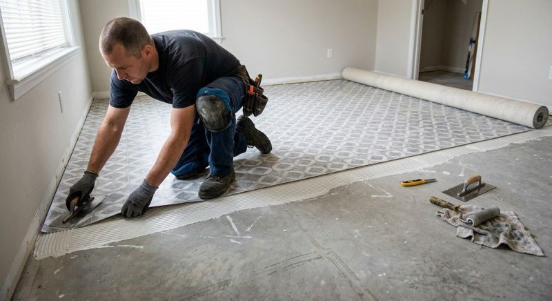 Sheet Linoleum Installation in Buford, GA