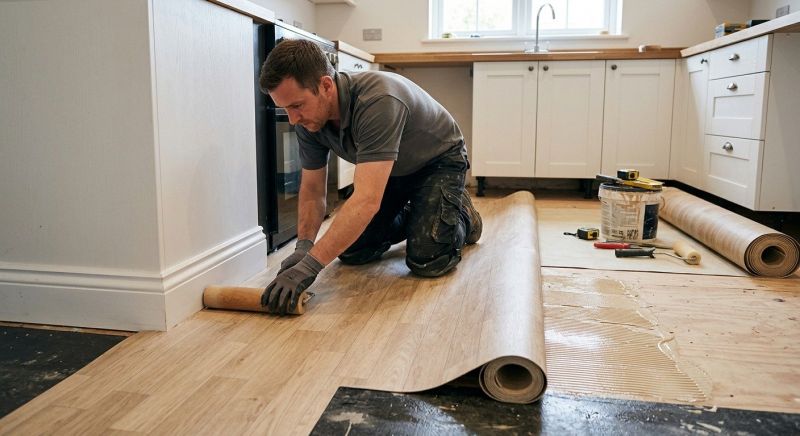 Sheet Linoleum Installation in Suwanee, GA
