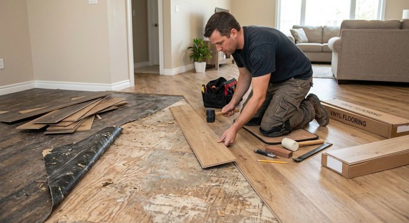 Vinyl Floor Replacement in Woodstock, GA