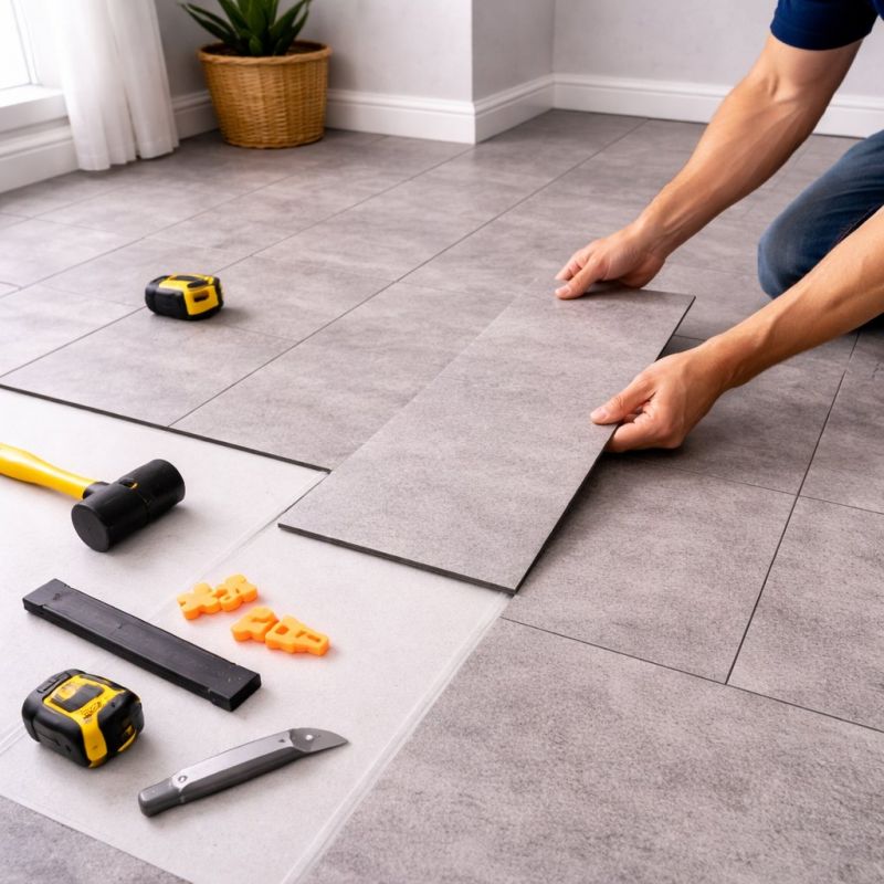 Vinyl Tile Replacement in Woodstock, GA